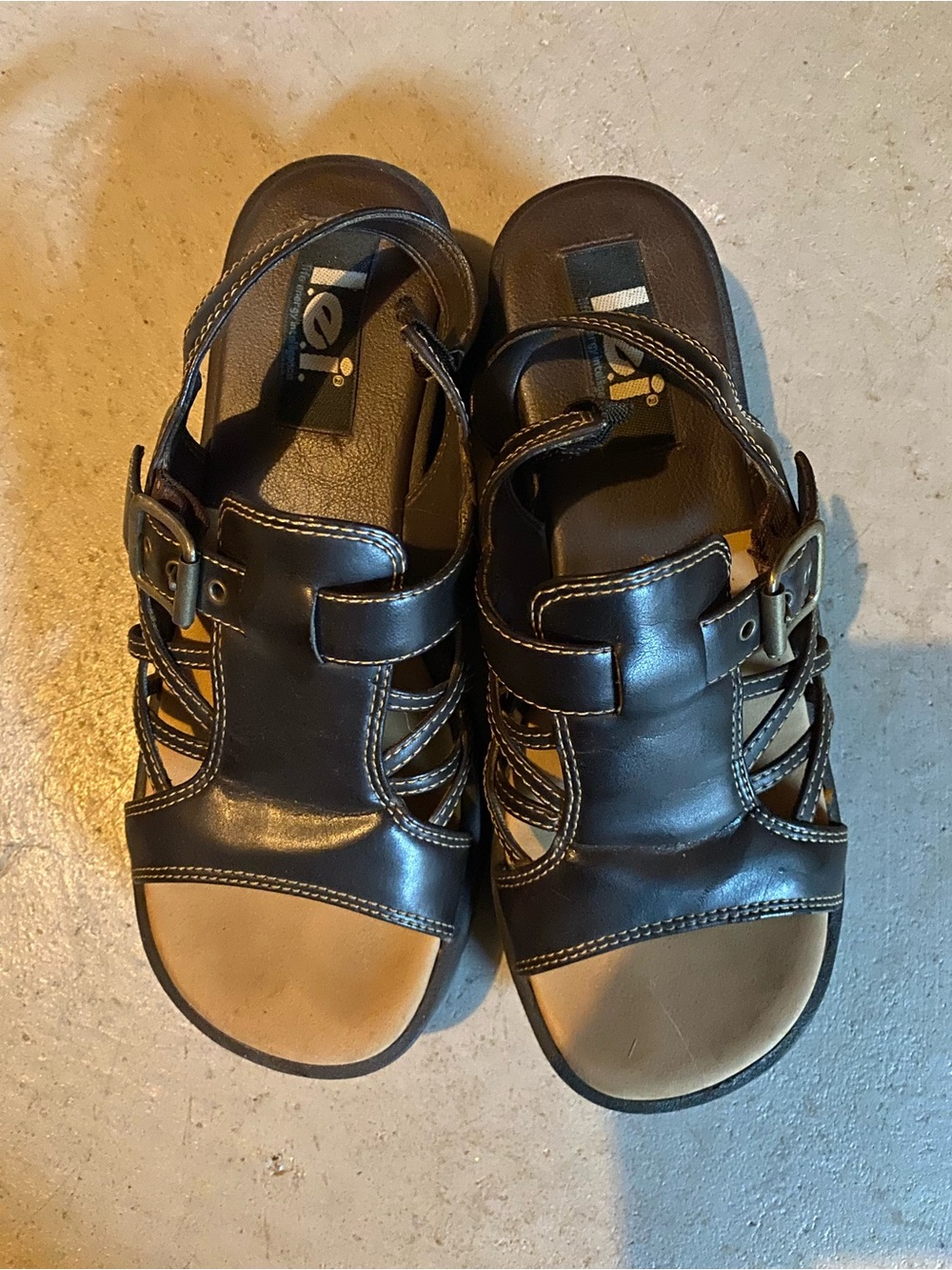 LEI Vintage Y2K Strappy Buckle Sandals